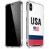 USA American Flag iPhone X/XS Clear Case